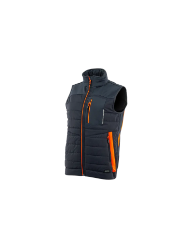 Kamizelka damska Sara WOMAN PLUS 1-11-465-26-36, grafitowo-pomarańczowa