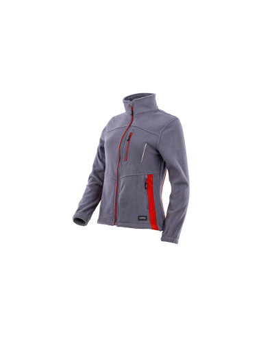 Polar damski Sara WOMAN PLUS 1-12-465-70-50, szaro-czerwony