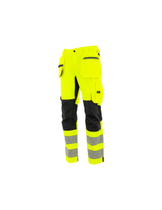 spodnie-do-pasa-ostrzegawcze-sara-monter-hi-vis-1-20-565-27-25-seledynowo-czarne 2