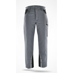 Spodnie do pasa, ocieplane Sara Standard Winter 1-05-650-71-25, szaro-czarne