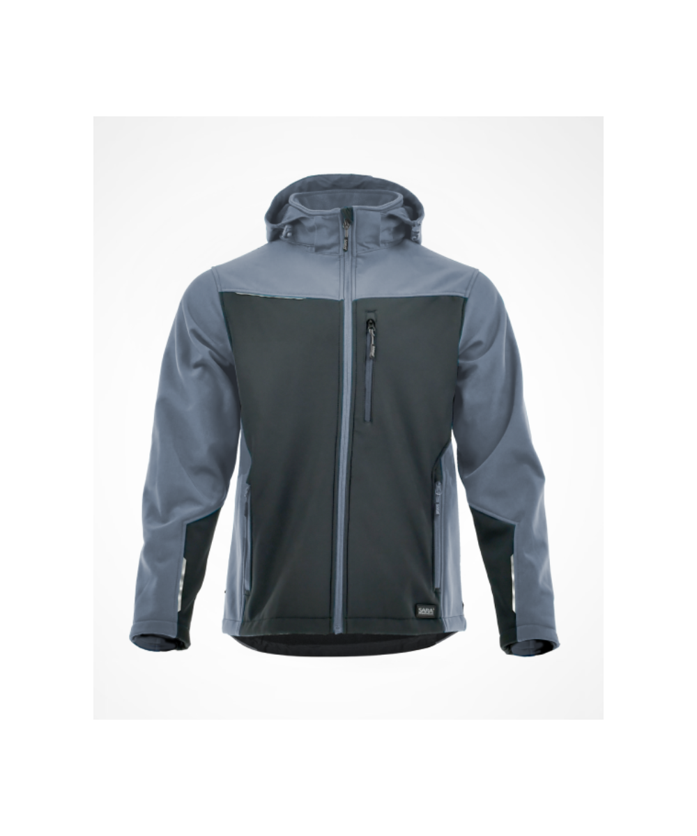Softshell Comfort Plus 1-13-620-70-25, czarno-szary
