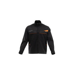 Bluza Sara KING FLEX 1-04-015-26-35, grafitowo-pomarańczowa