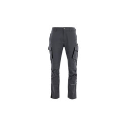 Spodnie do pasa Sara KING FLEX 1-05-015-71-25, szaro-czarne