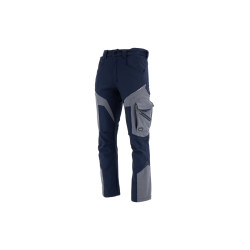Spodnie do pasa softshell Sara Comfort Winter 1-27-630-70-22, szaro-granatowe