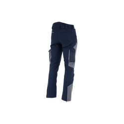 Spodnie do pasa softshell Sara Comfort Winter 1-27-630-70-22, szaro-granatowe 2