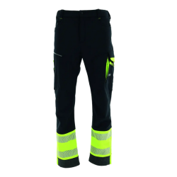 Spodnie do pasa Sara Comfort Neo Winter 1-27-635-25-27, czarno-seledynowe