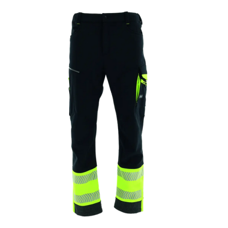 Spodnie do pasa Sara Comfort Neo Winter 1-27-635-25-27, czarno-seledynowe