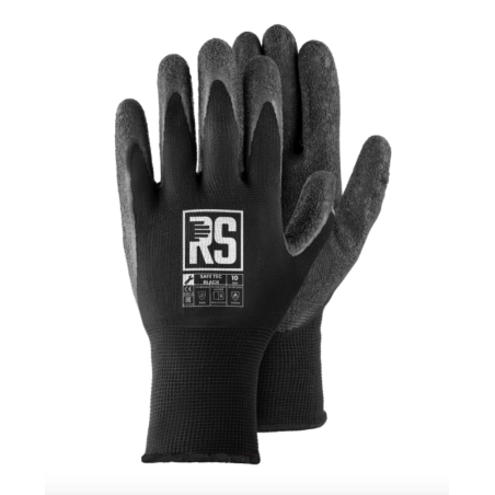 Rękawice powlekane lateksem RS SAFE TEC BLACK