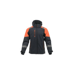 Softshell Sara Comfort Neo 1-13-625-26-36, grafitowo-pomarańczowy