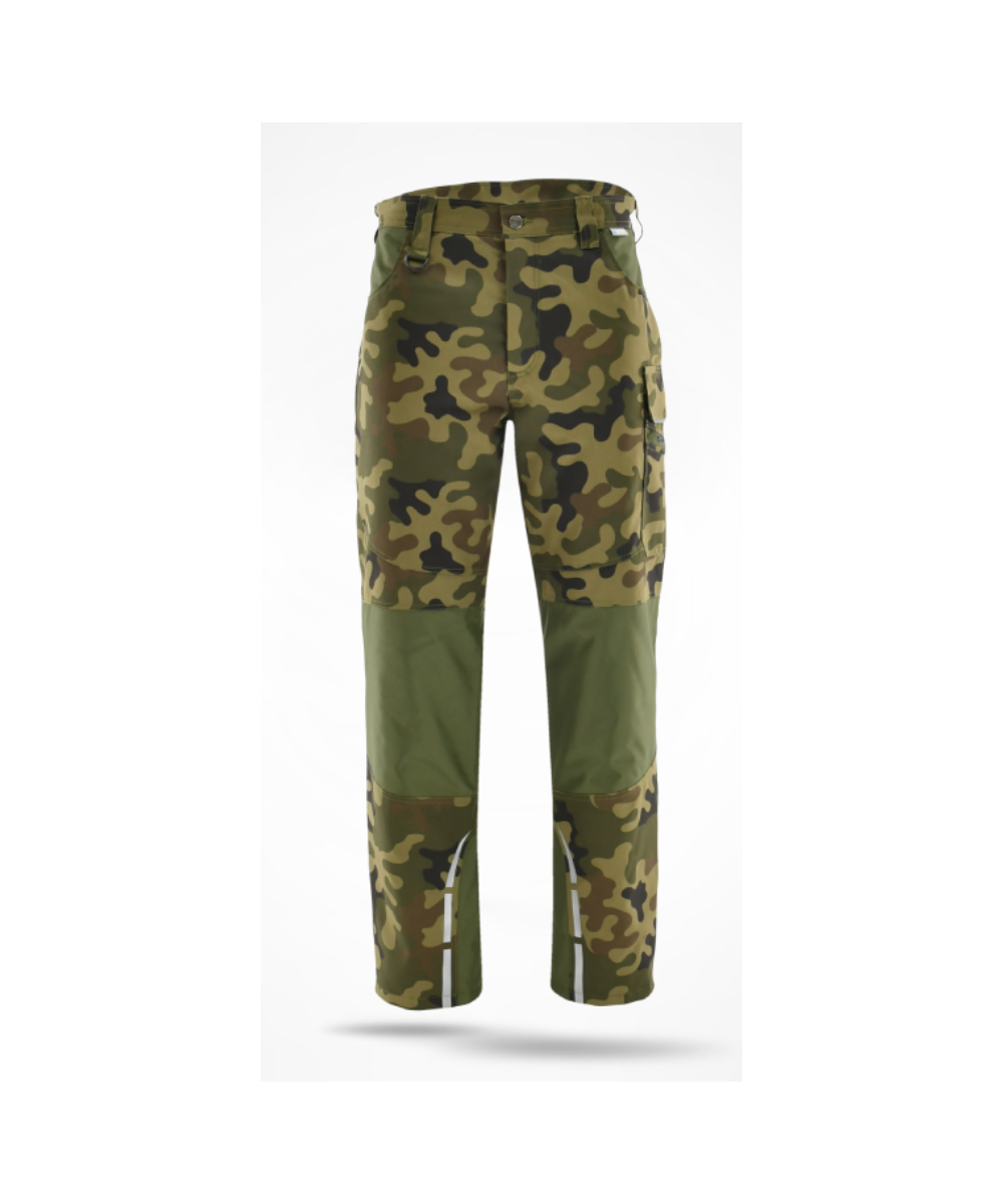 Spodnie do pasa, ocieplane Sara Standard Winter 1-05-650-55-75, camo-zielony