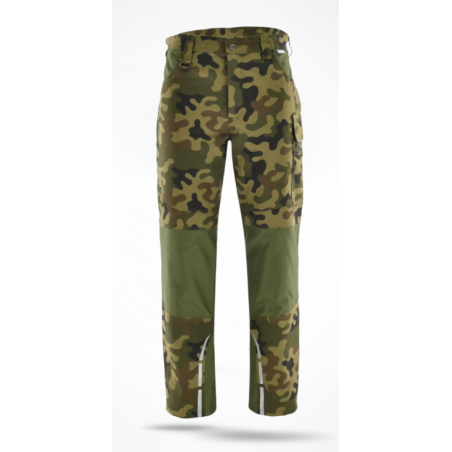Spodnie do pasa, ocieplane Sara Standard Winter 1-05-650-55-75, camo-zielony
