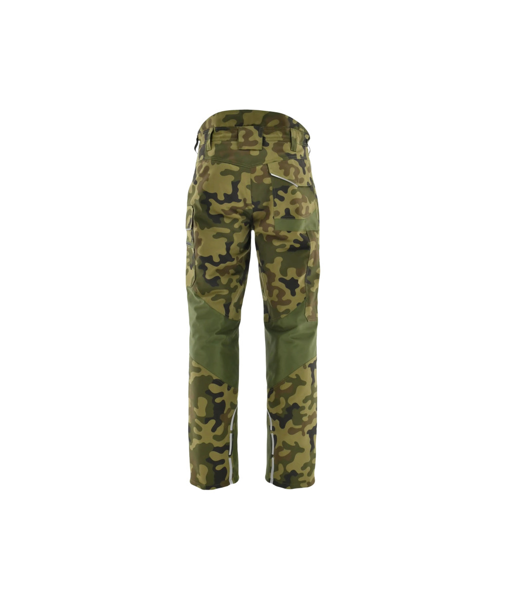 Spodnie do pasa, ocieplane Sara Standard Winter 1-05-650-55-75, camo-zielony
