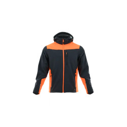Softshell Sara Comfort Plus 1-13-620-26-36, grafitowo-pomarańczowy 2