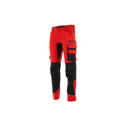 Spodnie do pasa Sara MOTIONFLEX 1-05-525-51-25, ciemnoczerwone-czarne