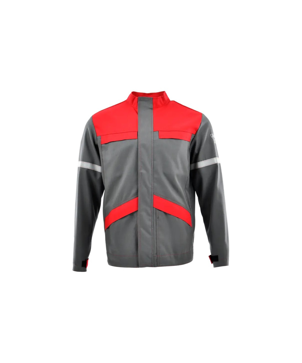 Bluza multinormowa Sara Grom 3w1 1-04-330-71-50, szaro-czerwona