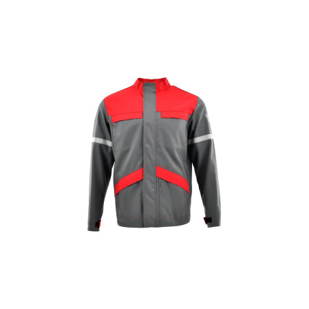 Bluza multinormowa Sara Grom 3w1 1-04-330-71-50, szaro-czerwona