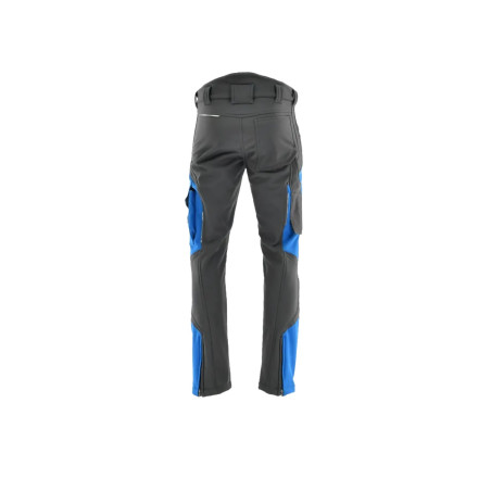 Spodnie do pasa softshell Comfort Winter 1-27-630-33-72 charcoal - azzuro