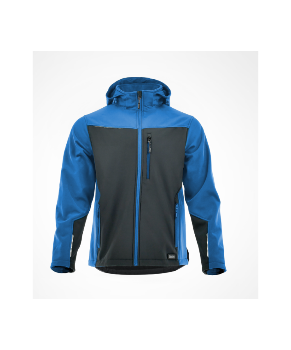 Softshell Sara Comfort plus 1-13-620-33-72, charcoal-new azzuro