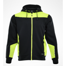 Bluza Sara Comfort plus 1-35-620-25-27, czarna-żółto-odblaskowa