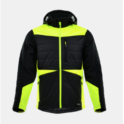 Kurtka hybrydowa Comfort Winter 1-63-630-25-27, czarny-żółty odblaskowy
