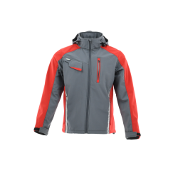 Softshell Standard Plus  1-13-640-71-50 szaro-czerwony