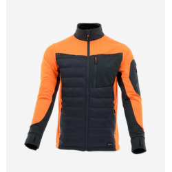 Bluza hybrydowa Sara Comfort Plus 1-64-620-26-36, grafitowo-pomarańczowa