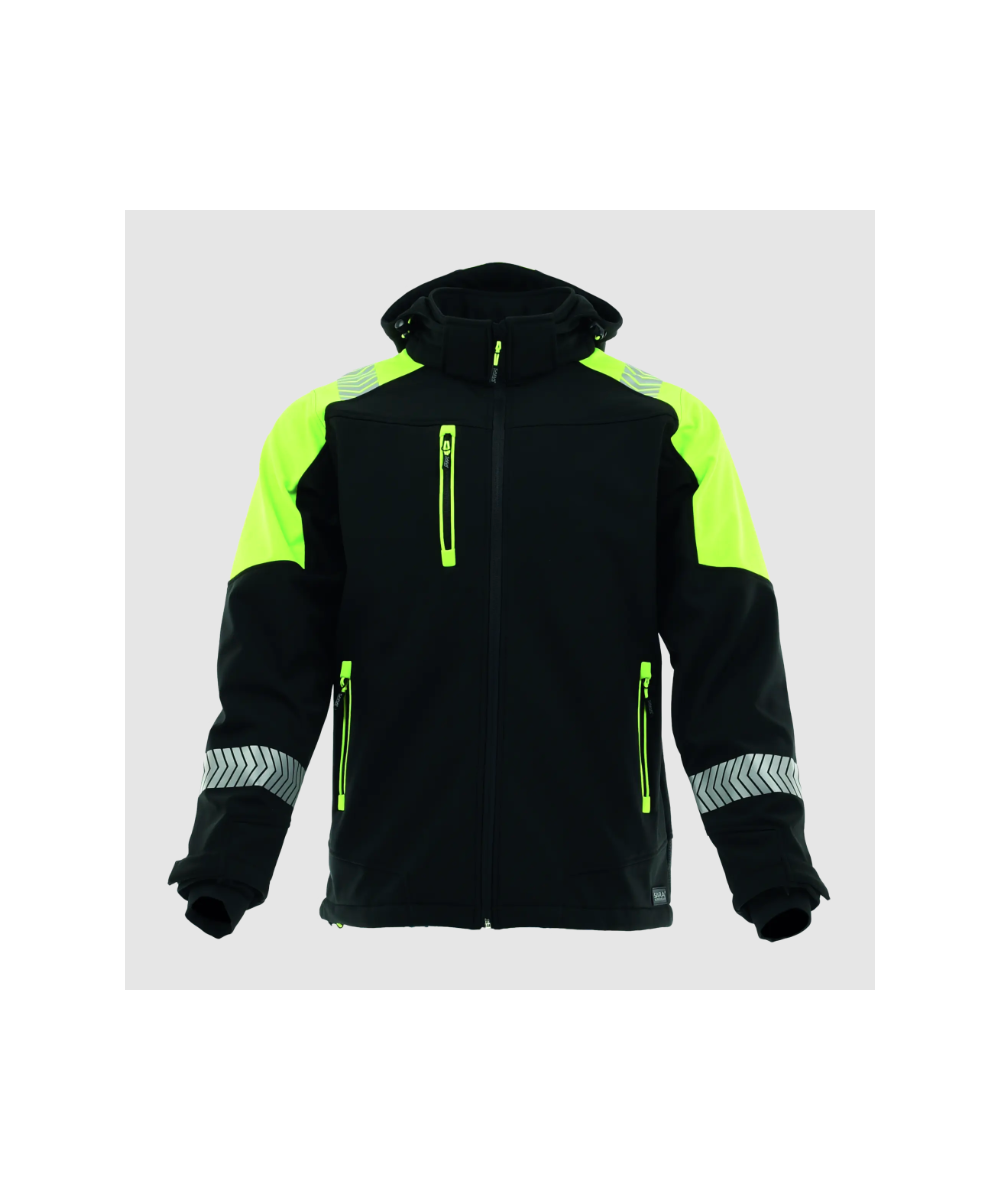 Softshell Sara Comfort Neo 1-13-625-25-27, czarno-seledynowy