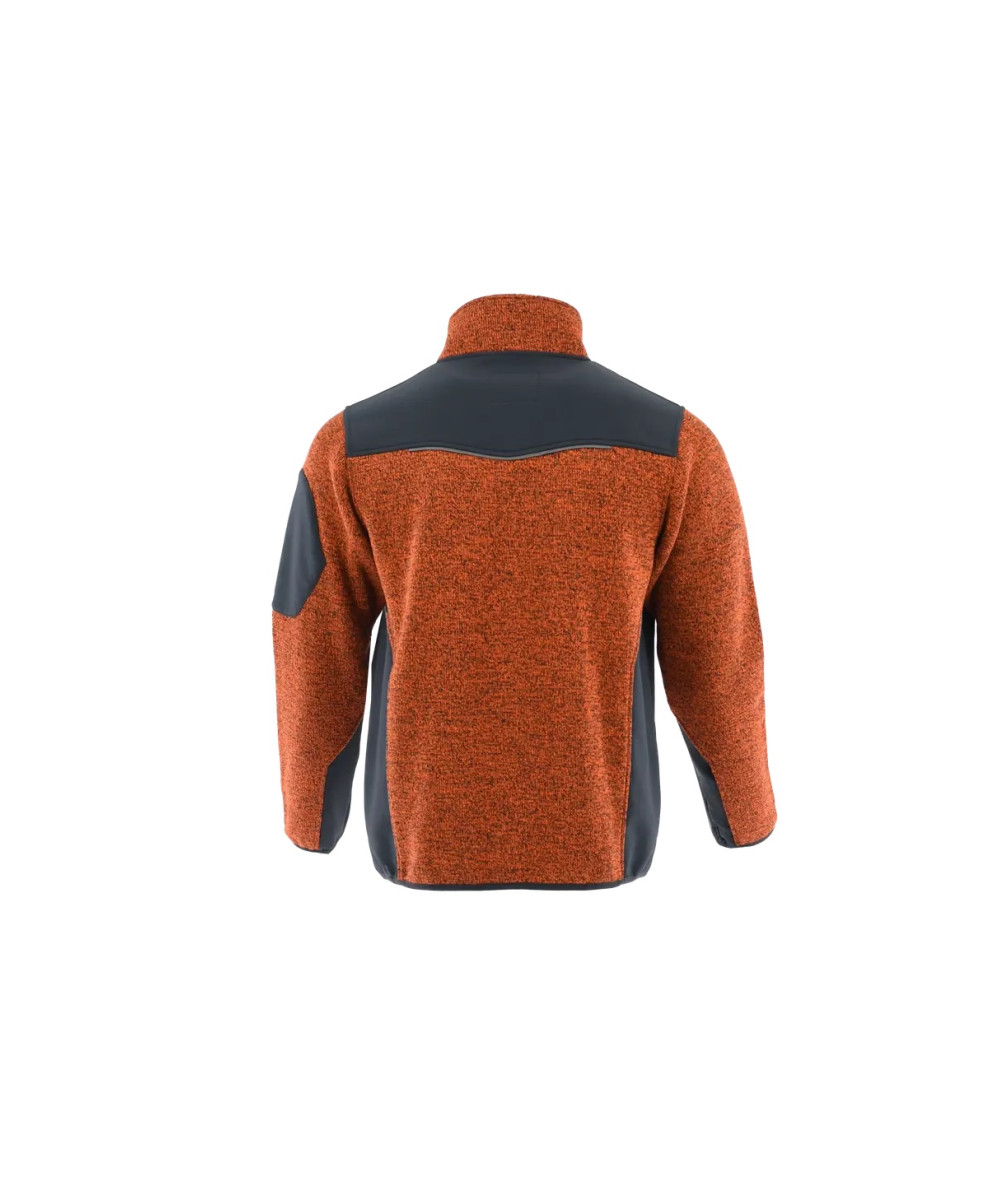 Bluza Sara Comfort Plus 1-65-620-36-26, grafitowo-pomarańczowa