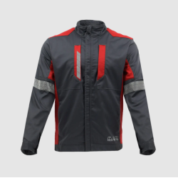 Bluza antyelektrostatyczna Sara Piorun Flex 1-04-155-71-50, ciemnoszaro-czerwona