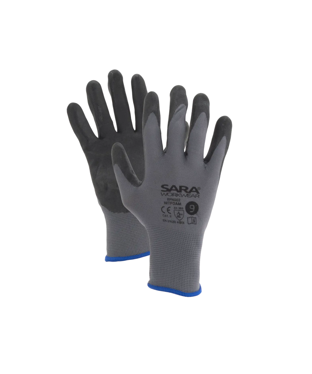 Rękawice powlekane nitrylem Sara RPN002 NITFOAM