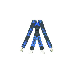 Szelki SARA elastyczne typu X 1-24-002-72-33, charcoal-new azzuro