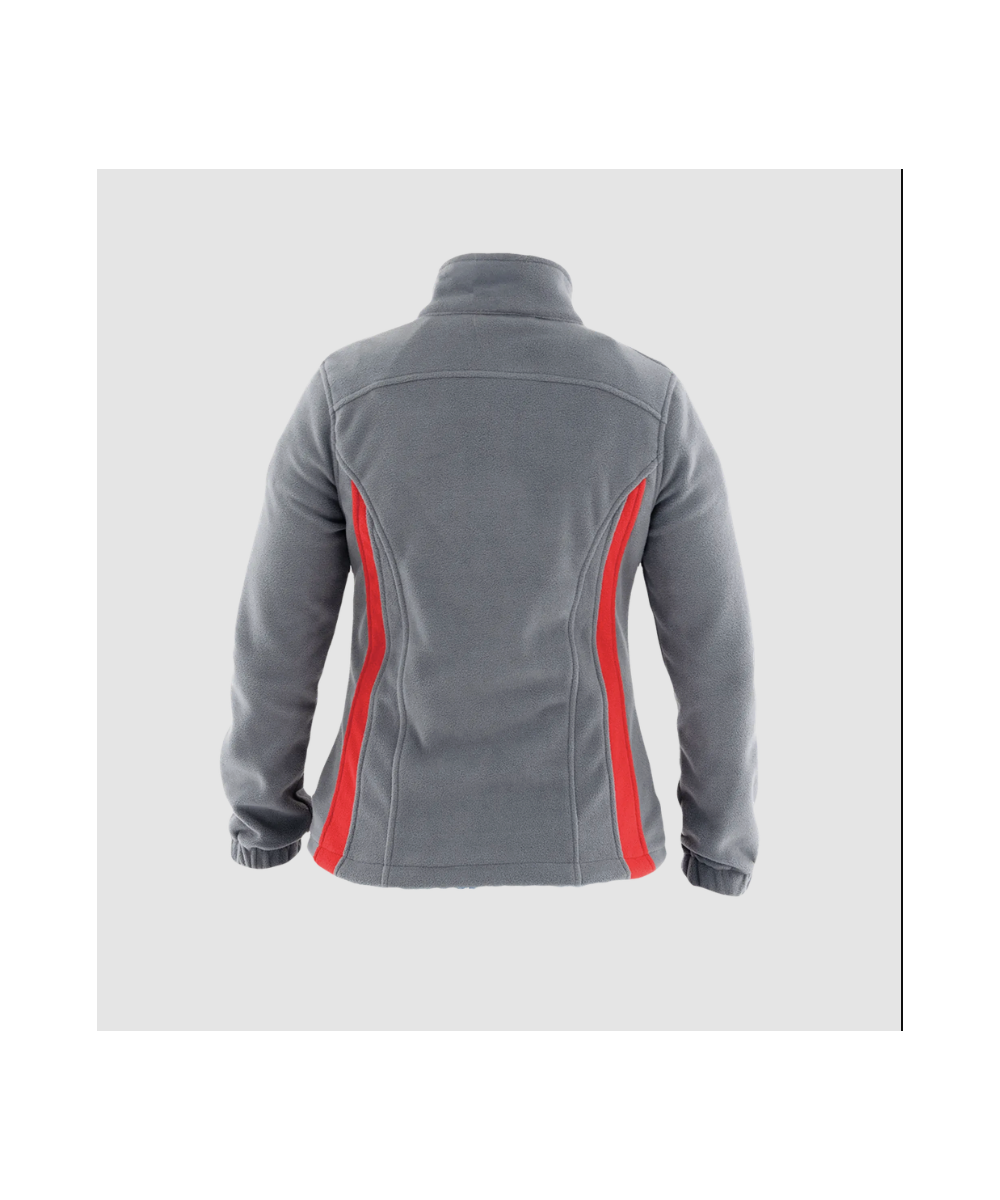 Polar damski Sara WOMAN PLUS 1-12-465-70-50, szaro-czerwony