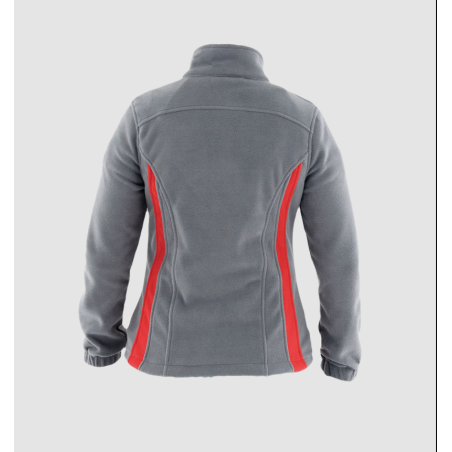 Polar damski Sara WOMAN PLUS 1-12-465-70-50, szaro-czerwony
