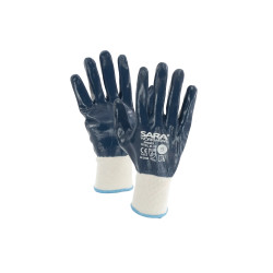 Rękawice powlekane nitrylem Sara RPN003 NITRIL BLUE