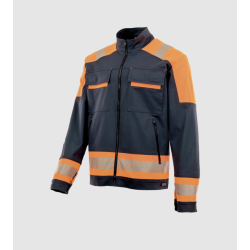 Bluza Sara ACTIFLEX NEO 1-04-305-26-36, grafitowo-pomarańczowa