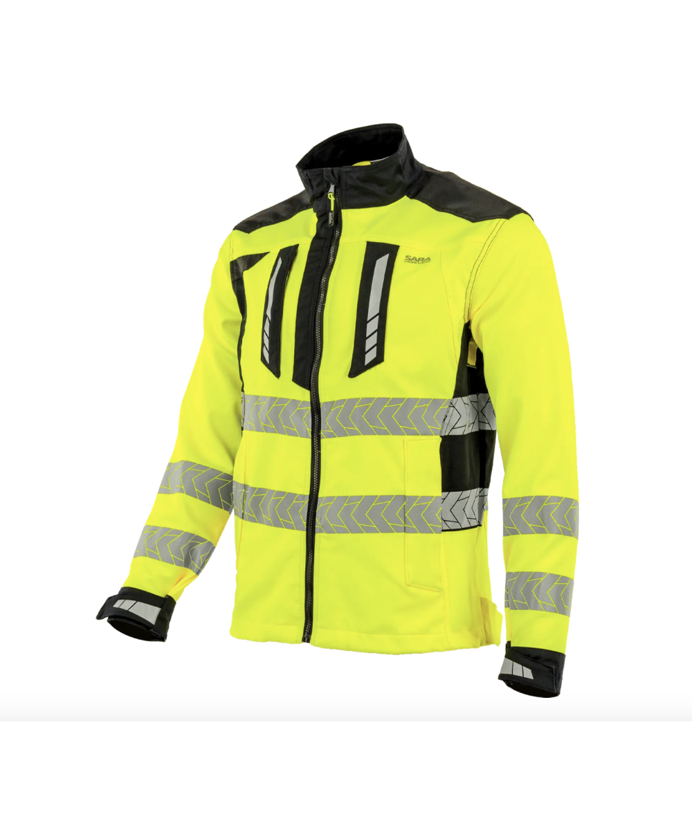 Bluza ostrzegawcza Sara Drogowiec Comfort 1-04-870-27-25, seledynowo-czarna