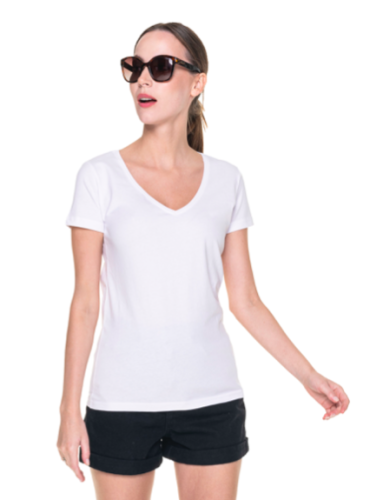 T-shirt damski PromoStars Ladies V-Neck 22200